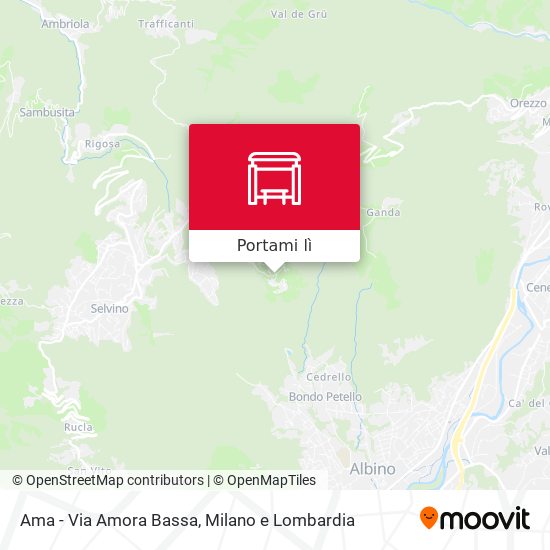 Mappa Ama - Via Amora Bassa