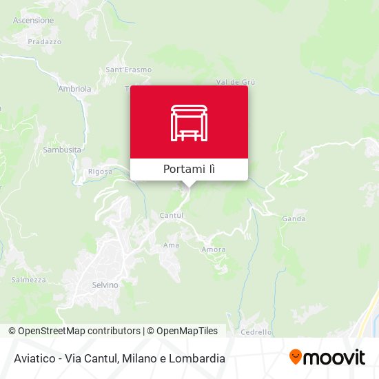 Mappa Aviatico - Via Cantul
