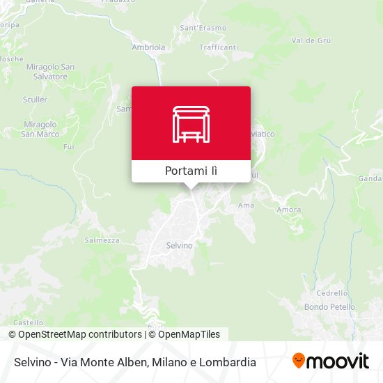 Mappa Selvino - Via Monte Alben