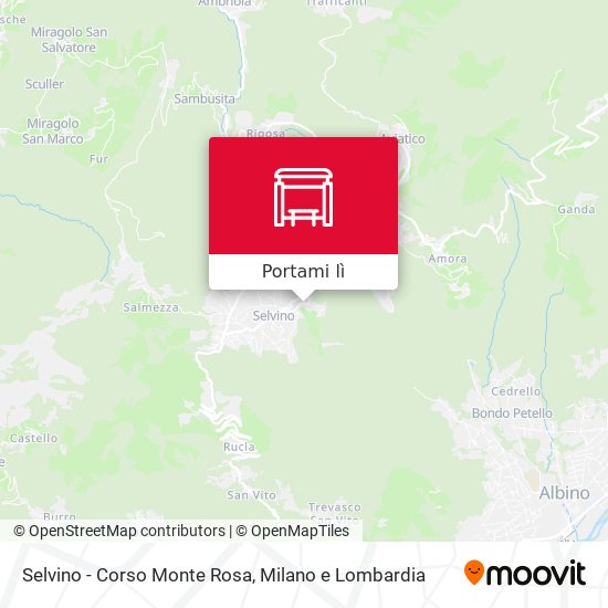 Mappa Selvino - Corso Monte Rosa