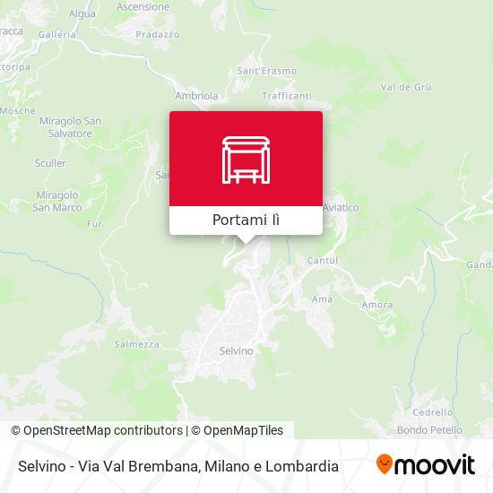 Mappa Selvino - Via Val Brembana