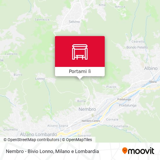 Mappa Nembro - Bivio Lonno