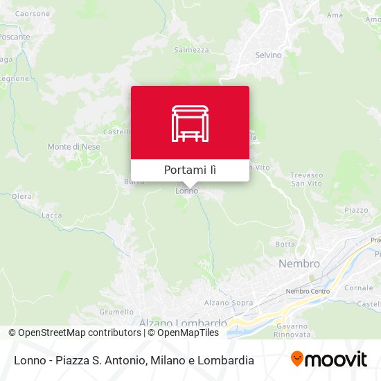 Mappa Lonno - Piazza S. Antonio