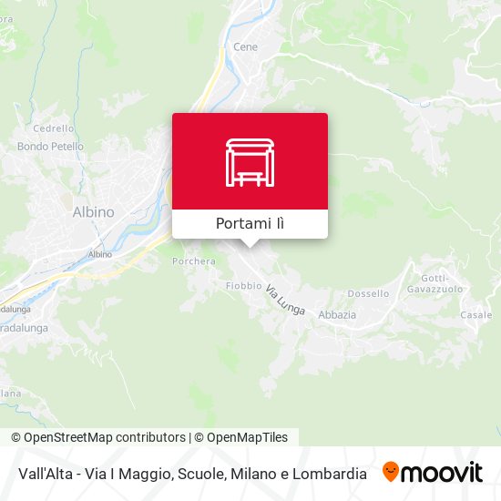 Mappa Vall'Alta - Via I Maggio, Scuole