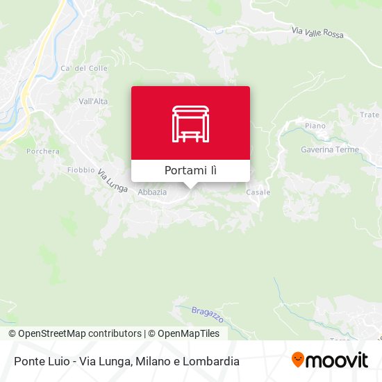 Mappa Ponte Luio - Via Lunga