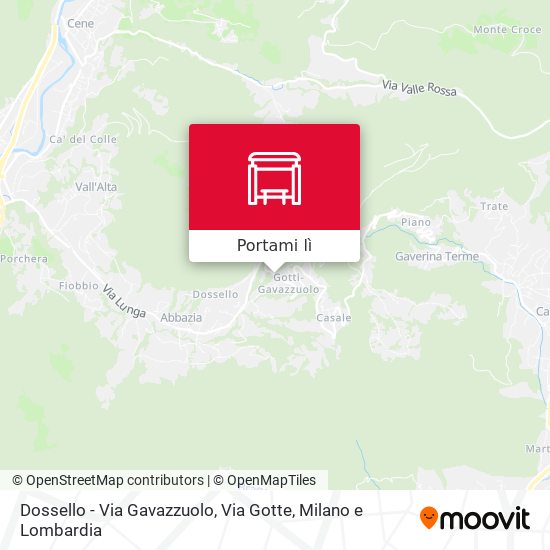 Mappa Dossello - Via Gavazzuolo, Via Gotte