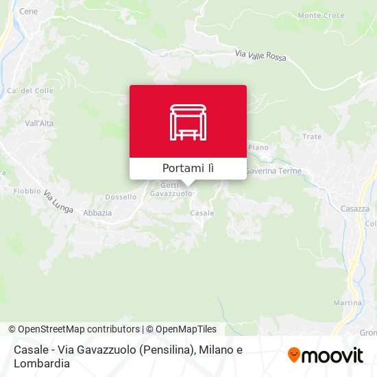 Mappa Casale - Via Gavazzuolo (Pensilina)