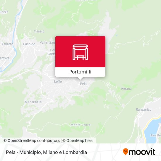 Mappa Peia - Municipio