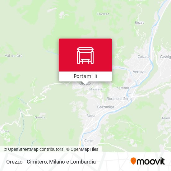 Mappa Orezzo - Cimitero