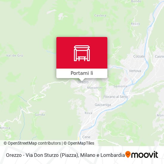 Mappa Orezzo - Via Don Sturzo (Piazza)