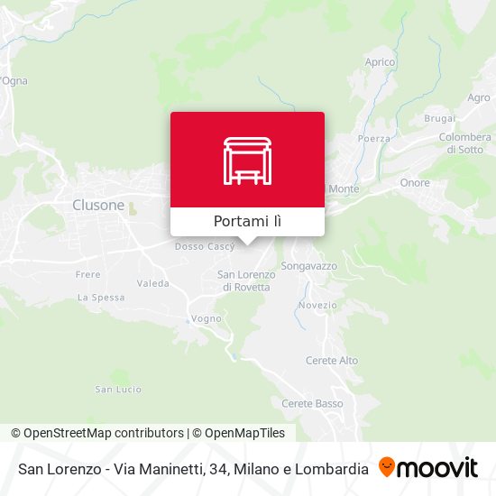 Mappa San Lorenzo - Via Maninetti, 34
