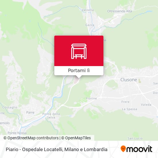 Mappa Piario - Ospedale Locatelli
