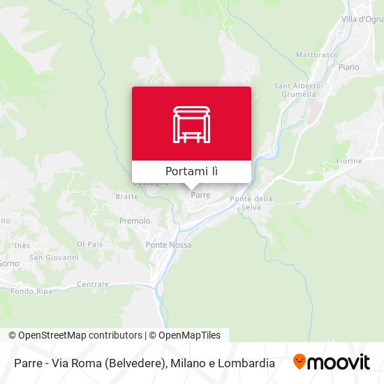 Mappa Parre - Via Roma (Belvedere)
