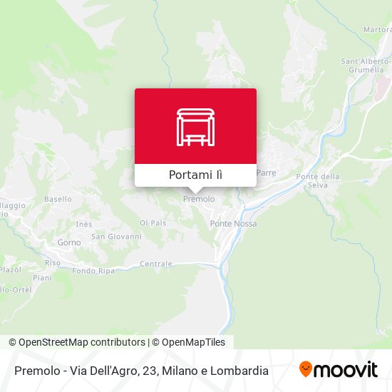 Mappa Premolo - Via Dell'Agro, 23