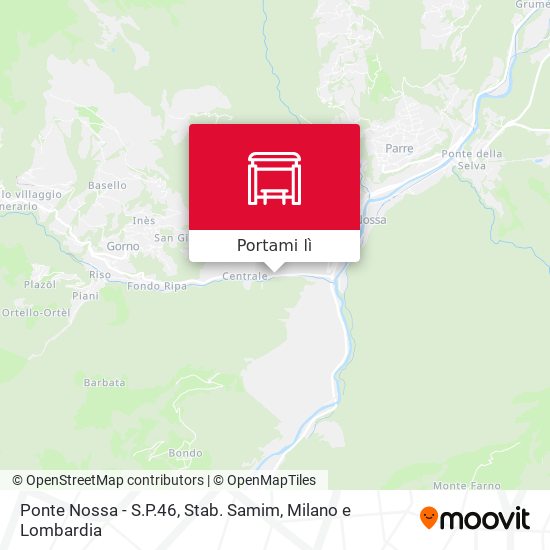 Mappa Ponte Nossa - S.P.46, Stab. Samim
