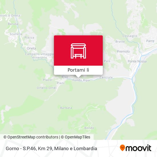 Mappa Gorno - S.P.46, Km 29