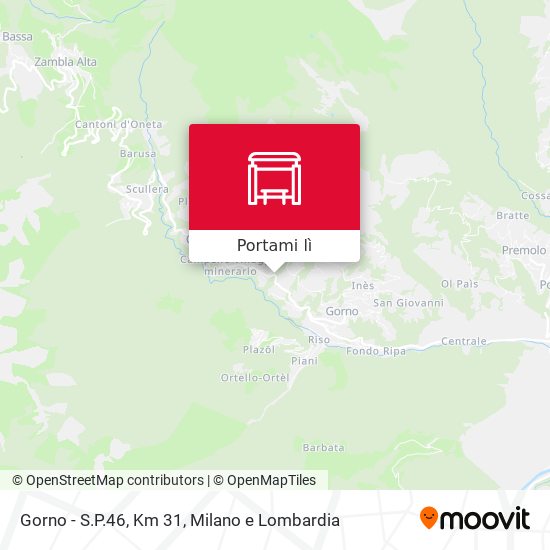 Mappa Gorno - S.P.46, Km 31