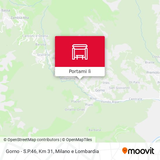 Mappa Gorno - S.P.46, Km 31