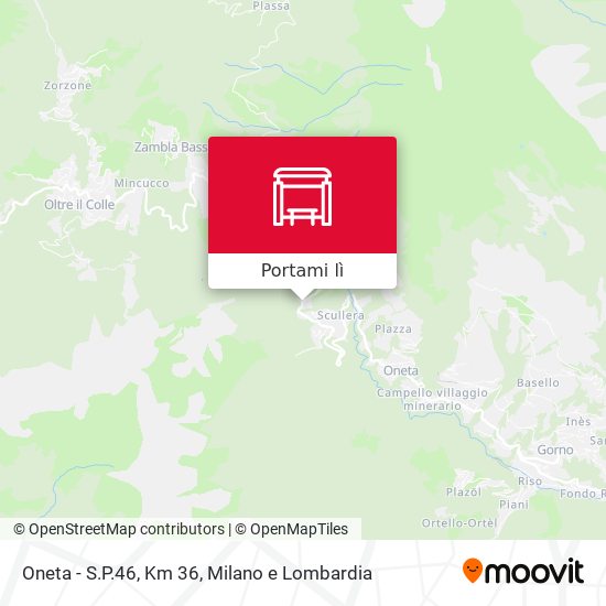Mappa Oneta - S.P.46, Km 36