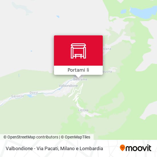Mappa Valbondione - Via Pacati