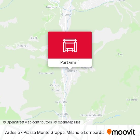 Mappa Ardesio - Piazza Monte Grappa