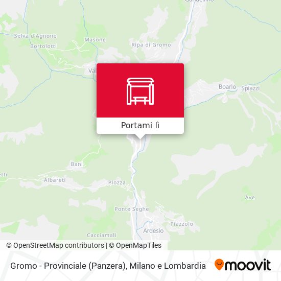 Mappa Gromo - Provinciale (Panzera)
