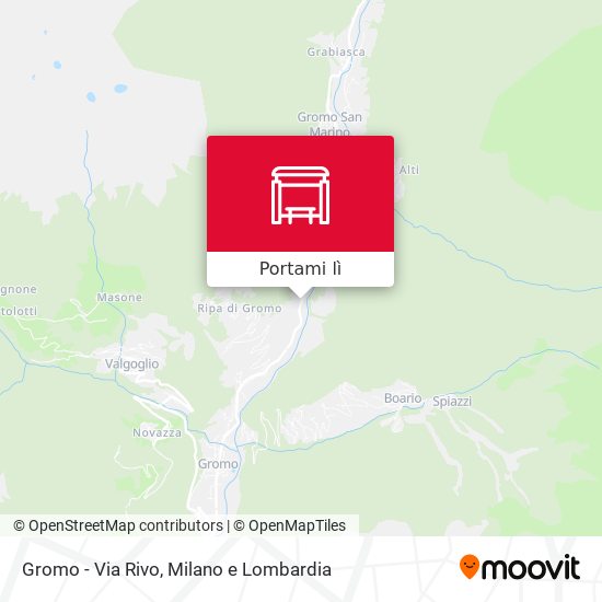 Mappa Gromo - Via Rivo