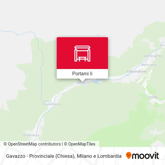 Mappa Gavazzo - Provinciale (Chiesa)