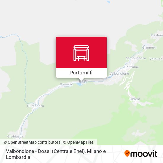 Mappa Valbondione - Dossi (Centrale Enel)