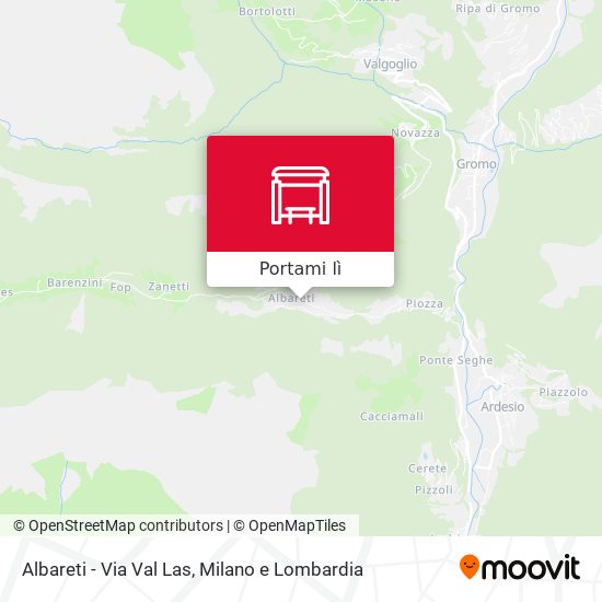 Mappa Albareti - Via Val Las