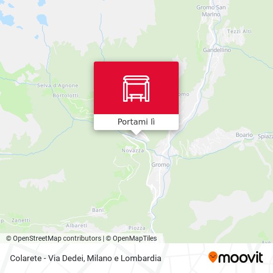 Mappa Colarete - Via Dedei
