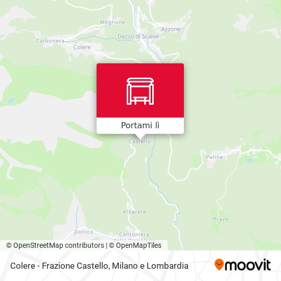 Mappa Colere - Frazione Castello