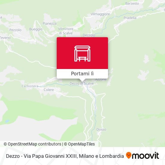 Mappa Dezzo - Via Papa Giovanni XXIII
