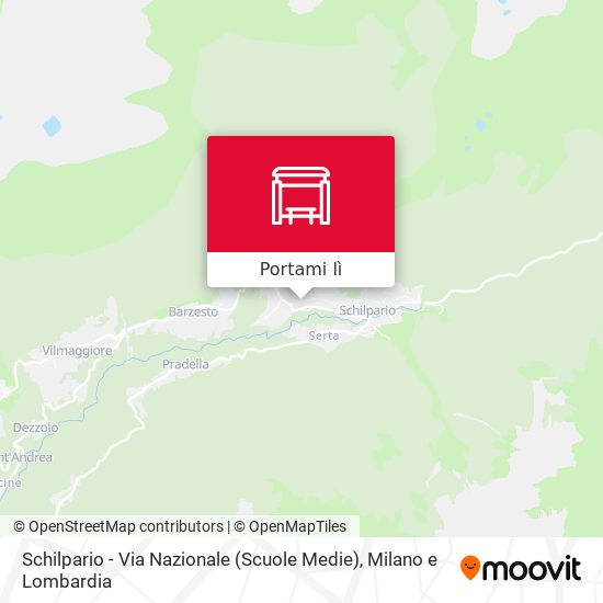 Mappa Schilpario - Via Nazionale (Scuole Medie)