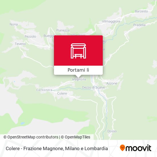 Mappa Colere - Frazione Magnone