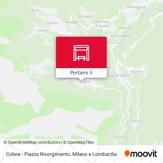 Mappa Colere - Piazza Risorgimento