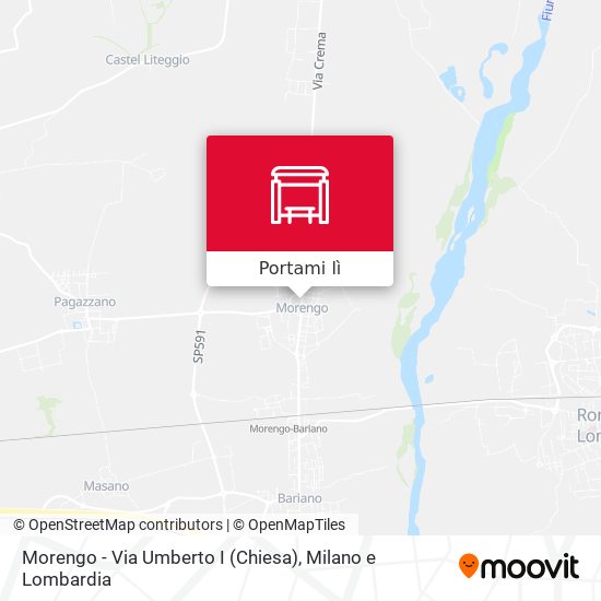 Mappa Morengo - Via Umberto I (Chiesa)