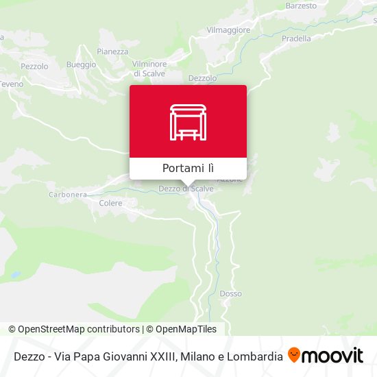 Mappa Dezzo - Via Papa Giovanni XXIII