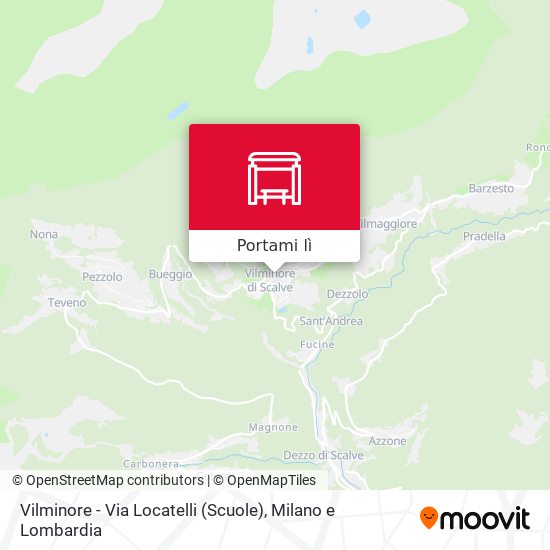 Mappa Vilminore - Via Locatelli (Scuole)