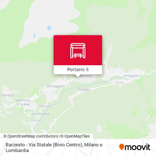 Mappa Barzesto - Via Statale (Bivio Centro)