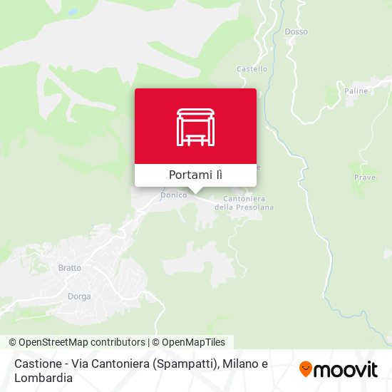 Mappa Castione - Via Cantoniera (Spampatti)