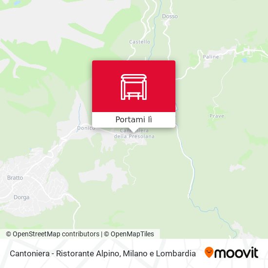 Mappa Cantoniera - Ristorante Alpino