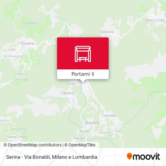 Mappa Serina - Via Bonaldi