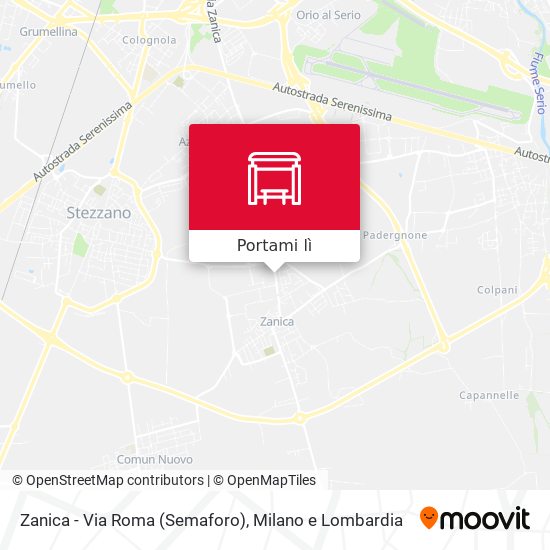 Mappa Zanica - Via Roma (Semaforo)
