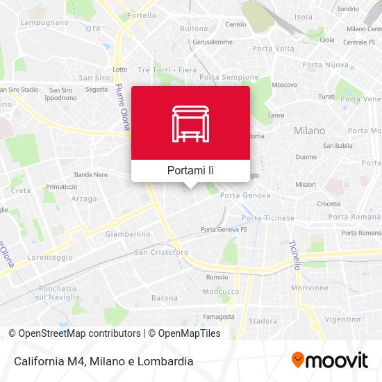 Mappa California M4
