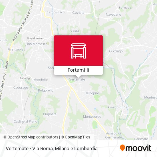 Mappa Vertemate - Via Roma