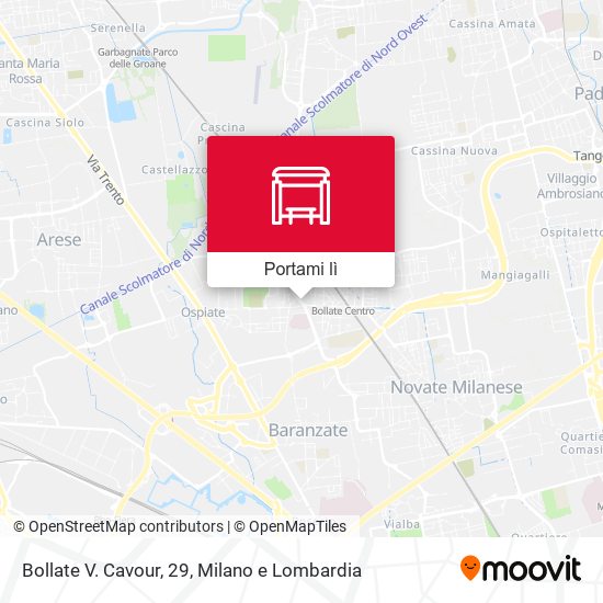 Mappa Bollate V. Cavour, 29