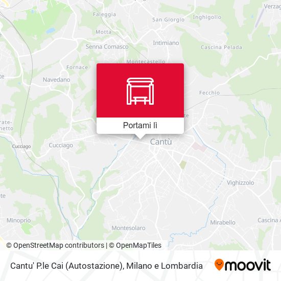 Mappa Cantu' P.le Cai (Autostazione)