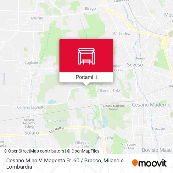 Mappa Cesano M.no V. Magenta Fr. 60 / Bracco