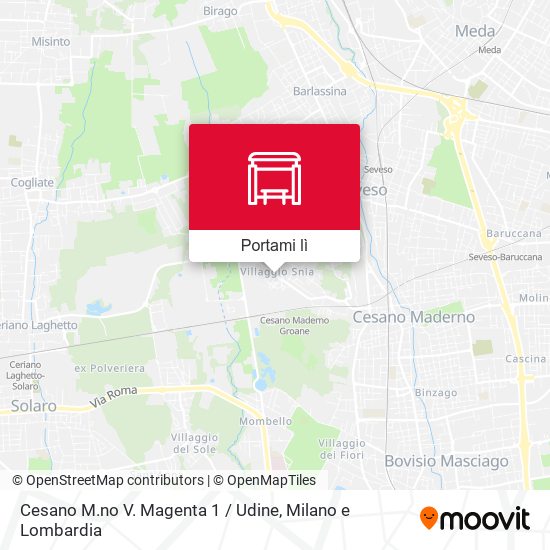 Mappa Cesano M.no V. Magenta 1 / Udine